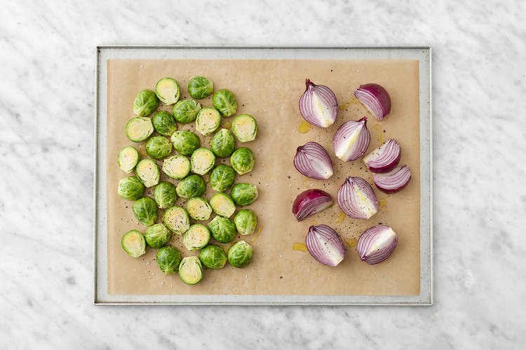 Roast the veggies