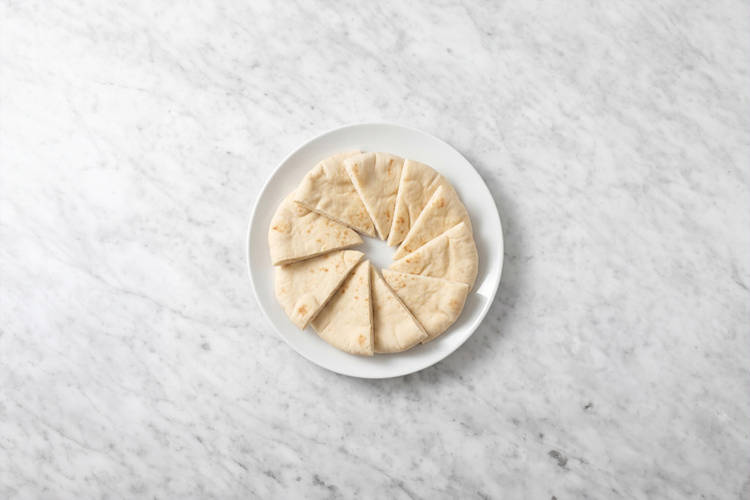 Heat the pita bread