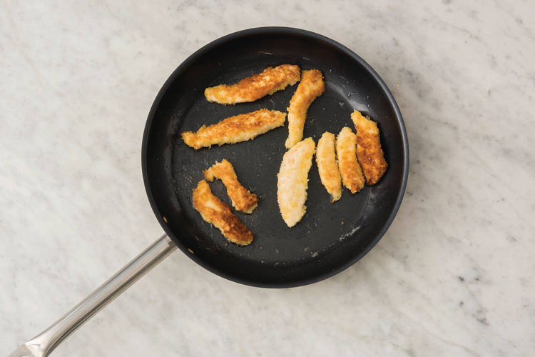 Cook the halloumi