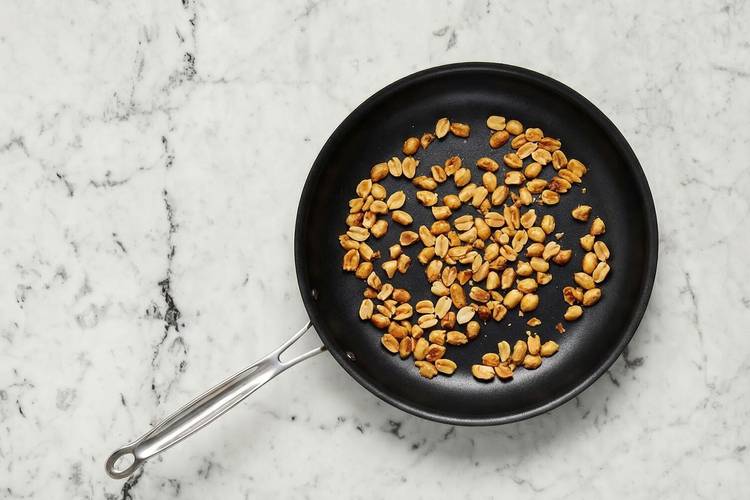 Toast peanuts