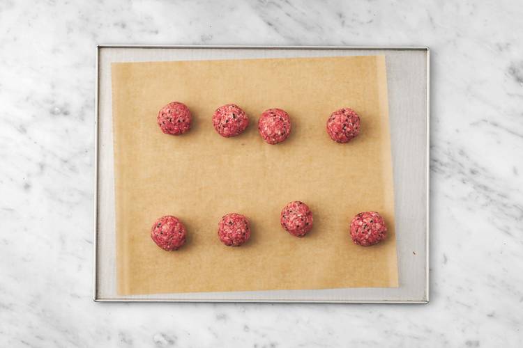 Make and bake meatballs