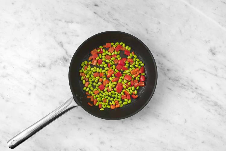 Cook edamame