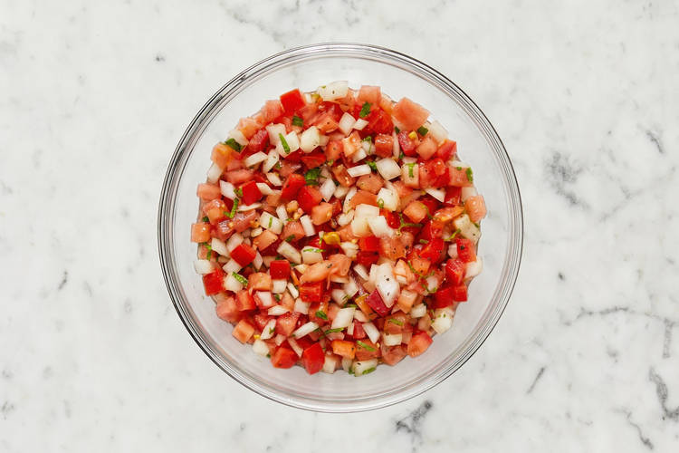 Préparer la salsa