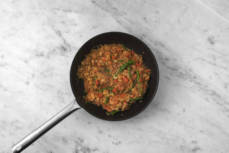 Stir-fry the Rice