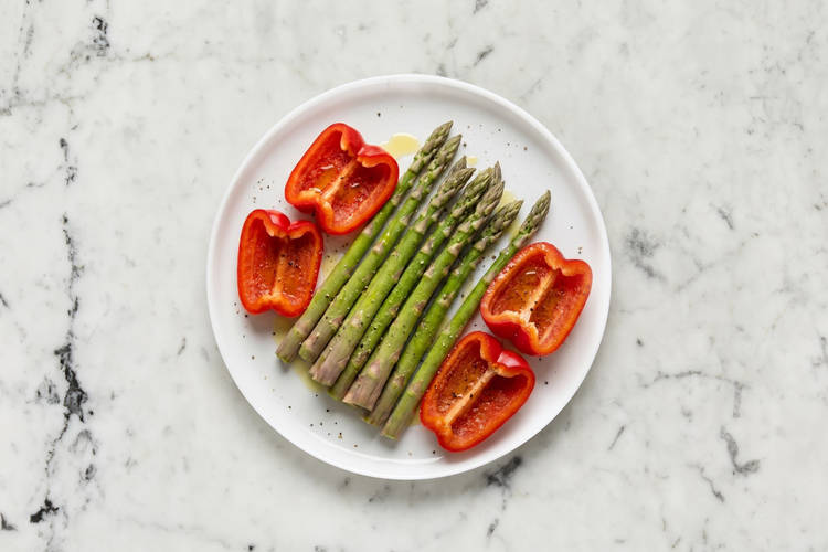Prep veggies and steak