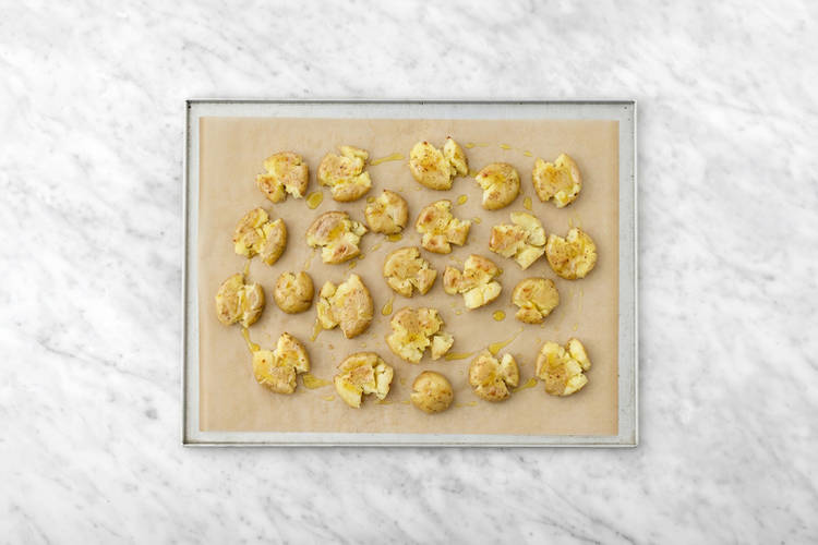 Finish the potatoes