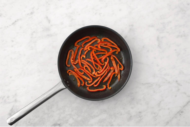 Cook the capsicum