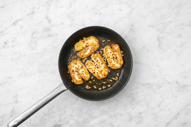 Cook the chicken & warm flatbreads