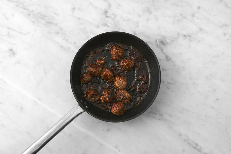 Cook the meatballs