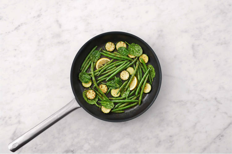 Cook the veggies