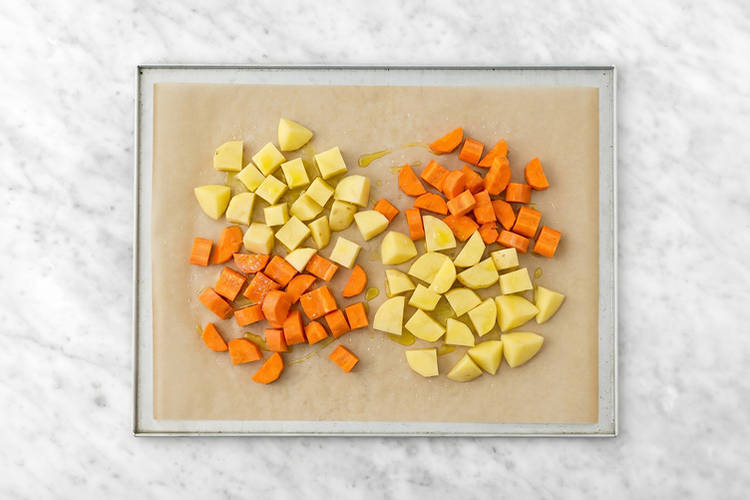 Roast the veggies