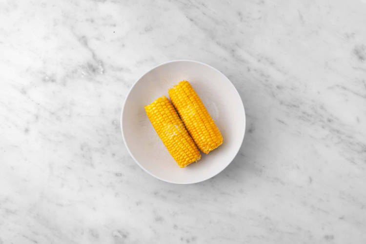Steam the corn & get prepped