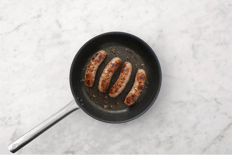 Cook the sausages