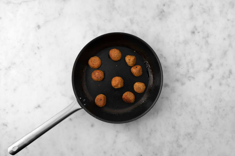 Fry the falafel