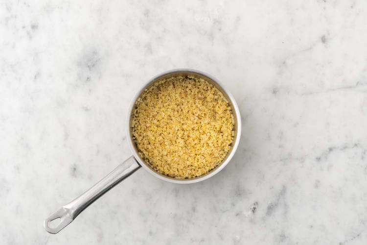 Prepare the bulgur