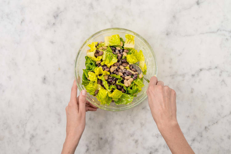 Salat fertigstellen