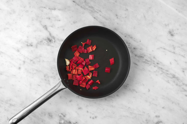 Paprika rösten