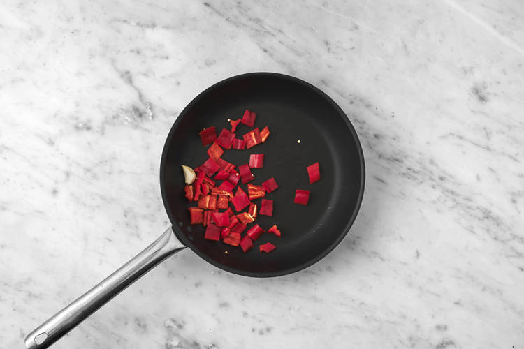 Paprika rösten