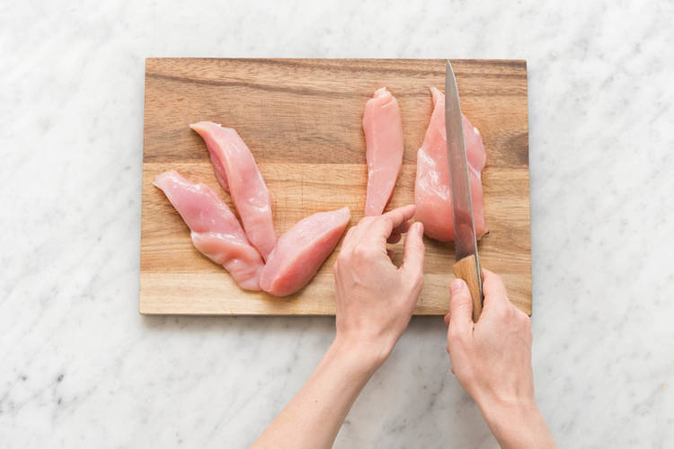 Für das Hähnchen