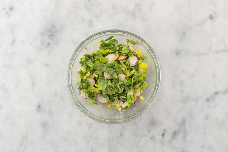 Salat fertigstellen