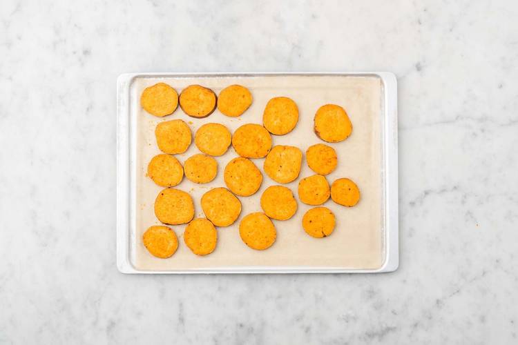 Süßkartoffeln backen