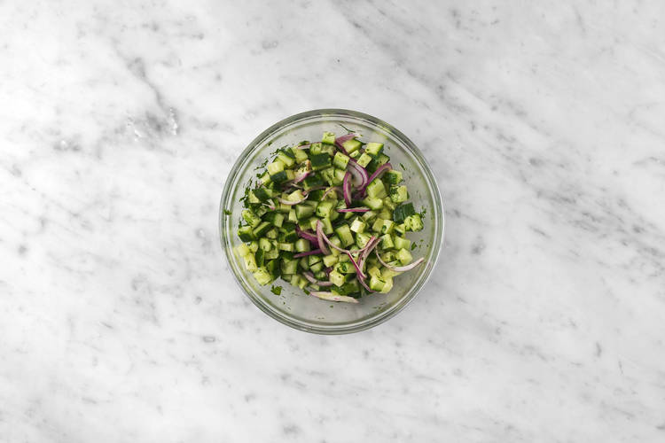 Salat vorbereiten
