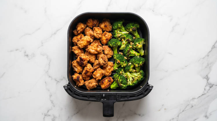 Air-Fry Broccoli & Chicken