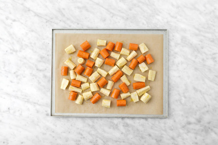 Roast the veggies