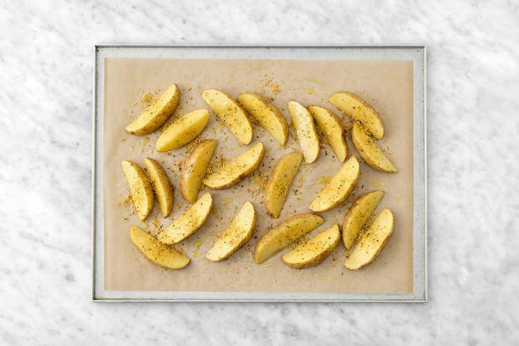 Bake the wedges
