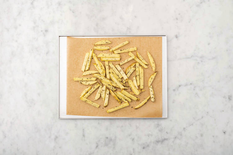 Bake the fries