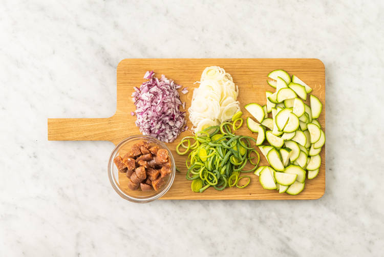 Cook the orecchiette & get prepped  