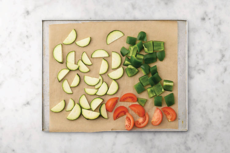 Roast the veggies