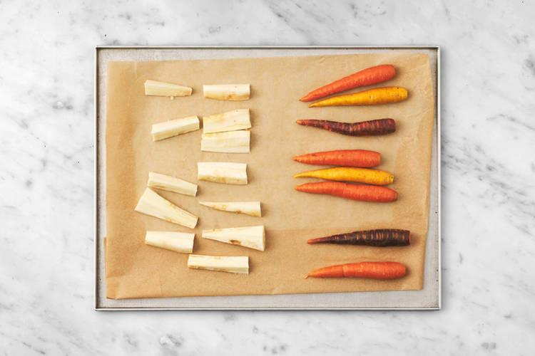 Roast the veggies