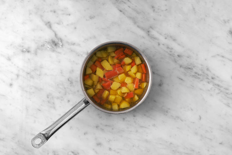 Boil the veggies