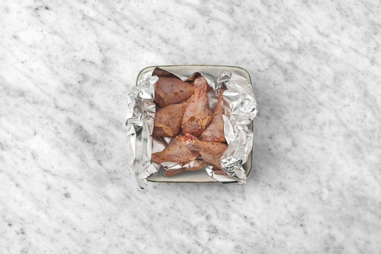 Start the chicken bake