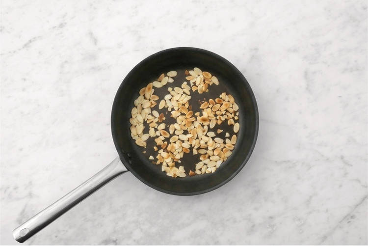 Prep the almonds & the pork
