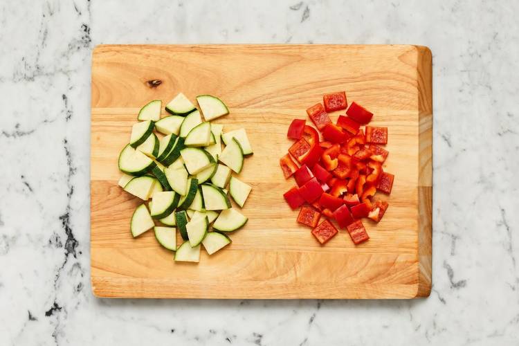 Préparer les pois chiches et les légumes