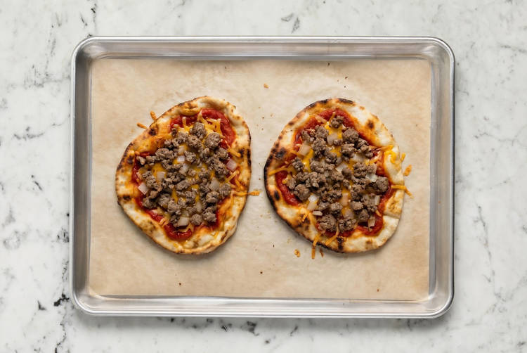 Assemble flatbreads