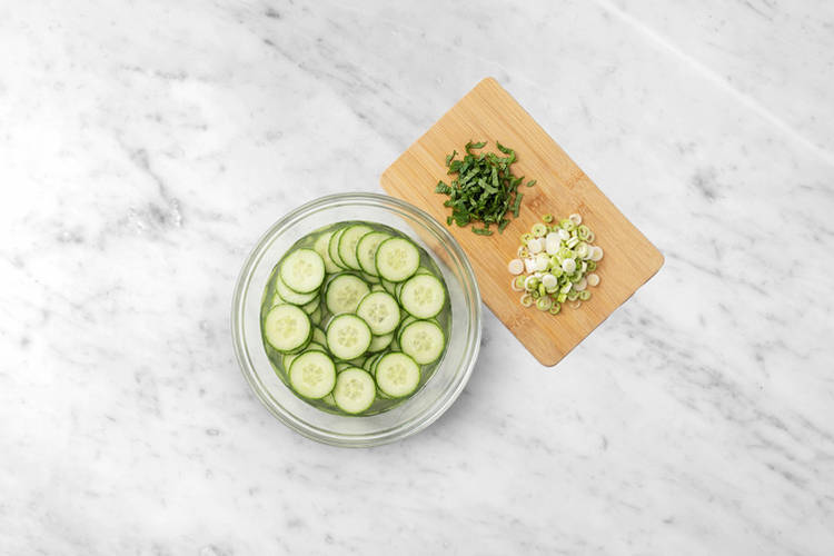 Get prepped & pickle the cucumber 