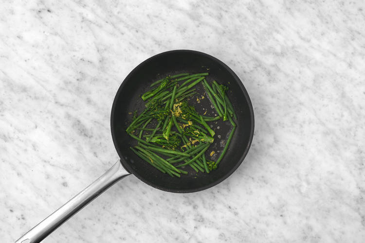 Cook the veggies