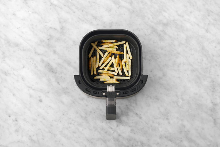 Bake the fries
