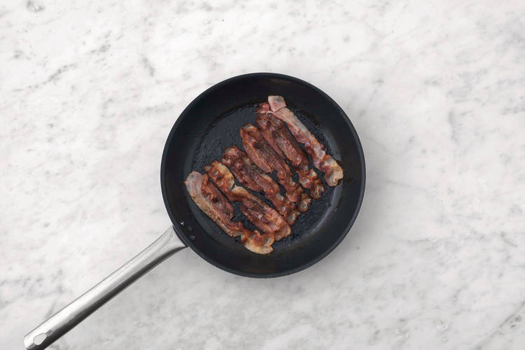 Cook the bacon & chicken