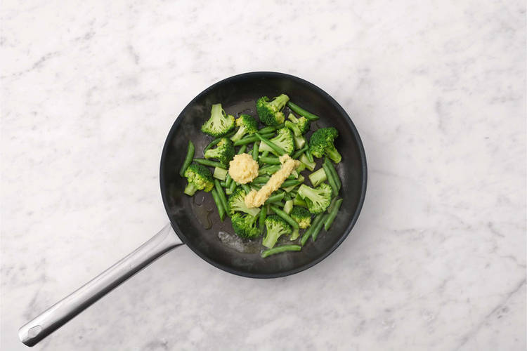 Cook the veggies