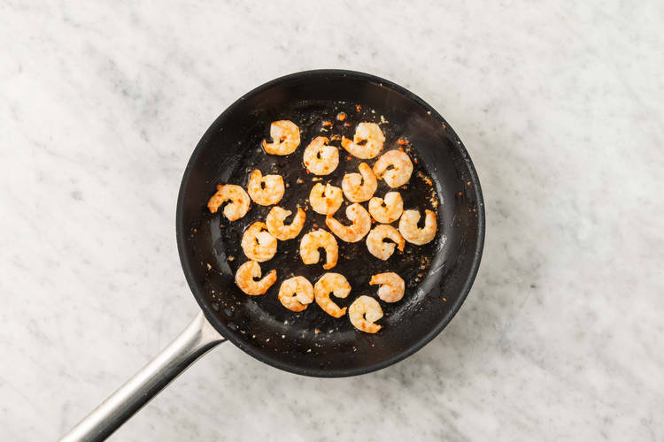 Cuire les crevettes