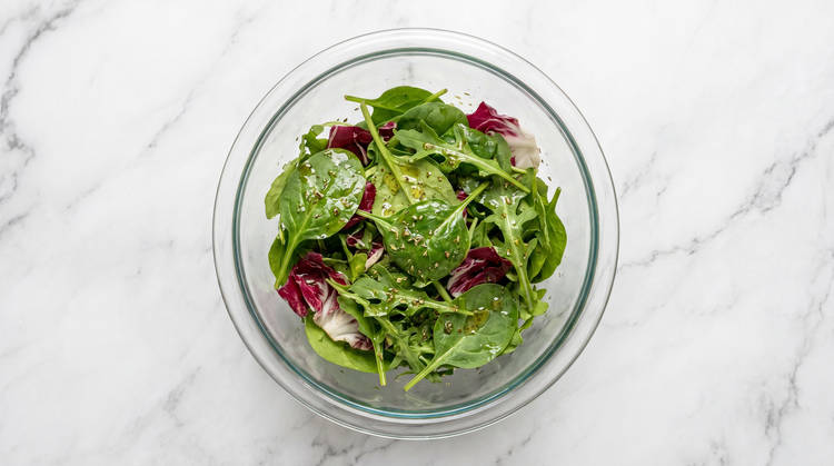 Make Salad & Warm Sauce