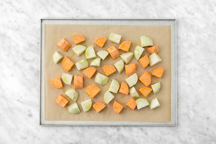 Roast the veggies