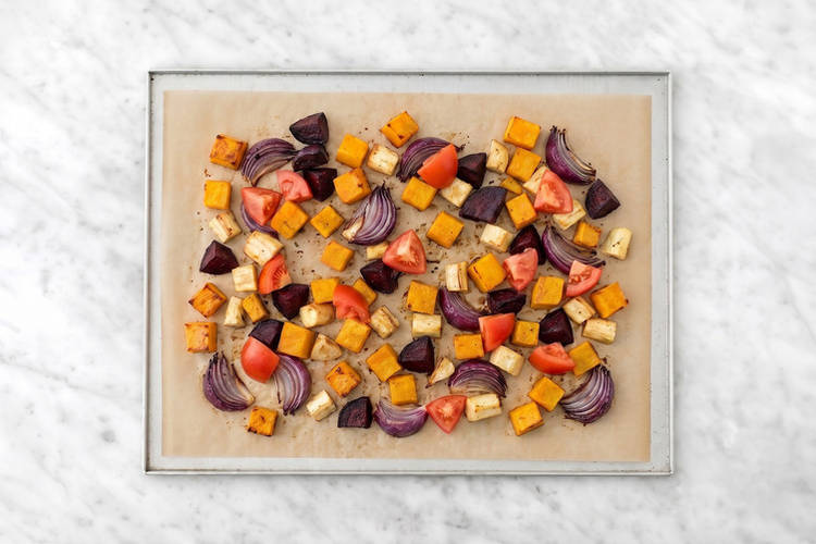 Toss the veggies