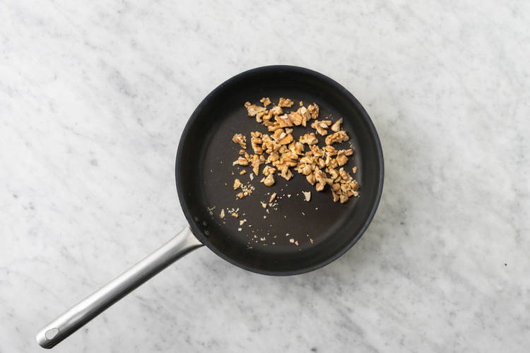 Toast the walnuts