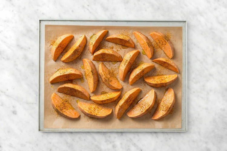 Bake the wedges