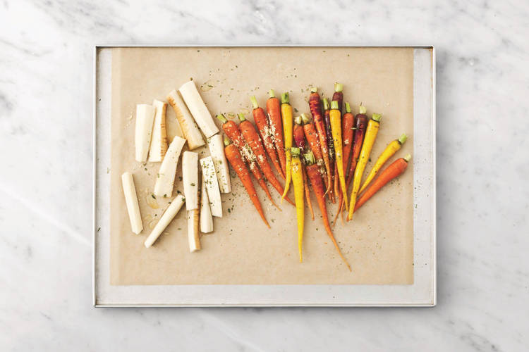 Roast the veggies